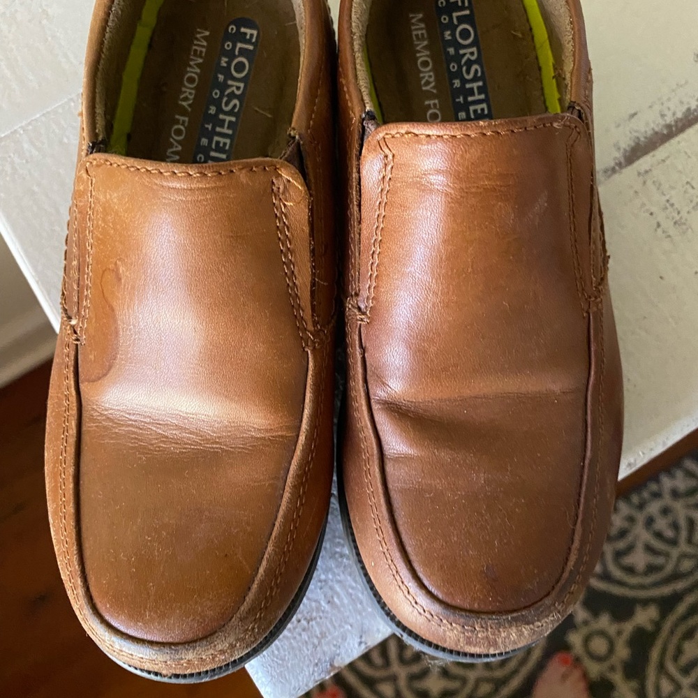 Size 11 boy leather loafers